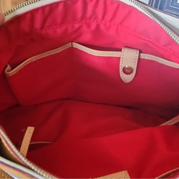 Dooney & Bourke White and Tan Crossbody Bag - Picture 7 of 9